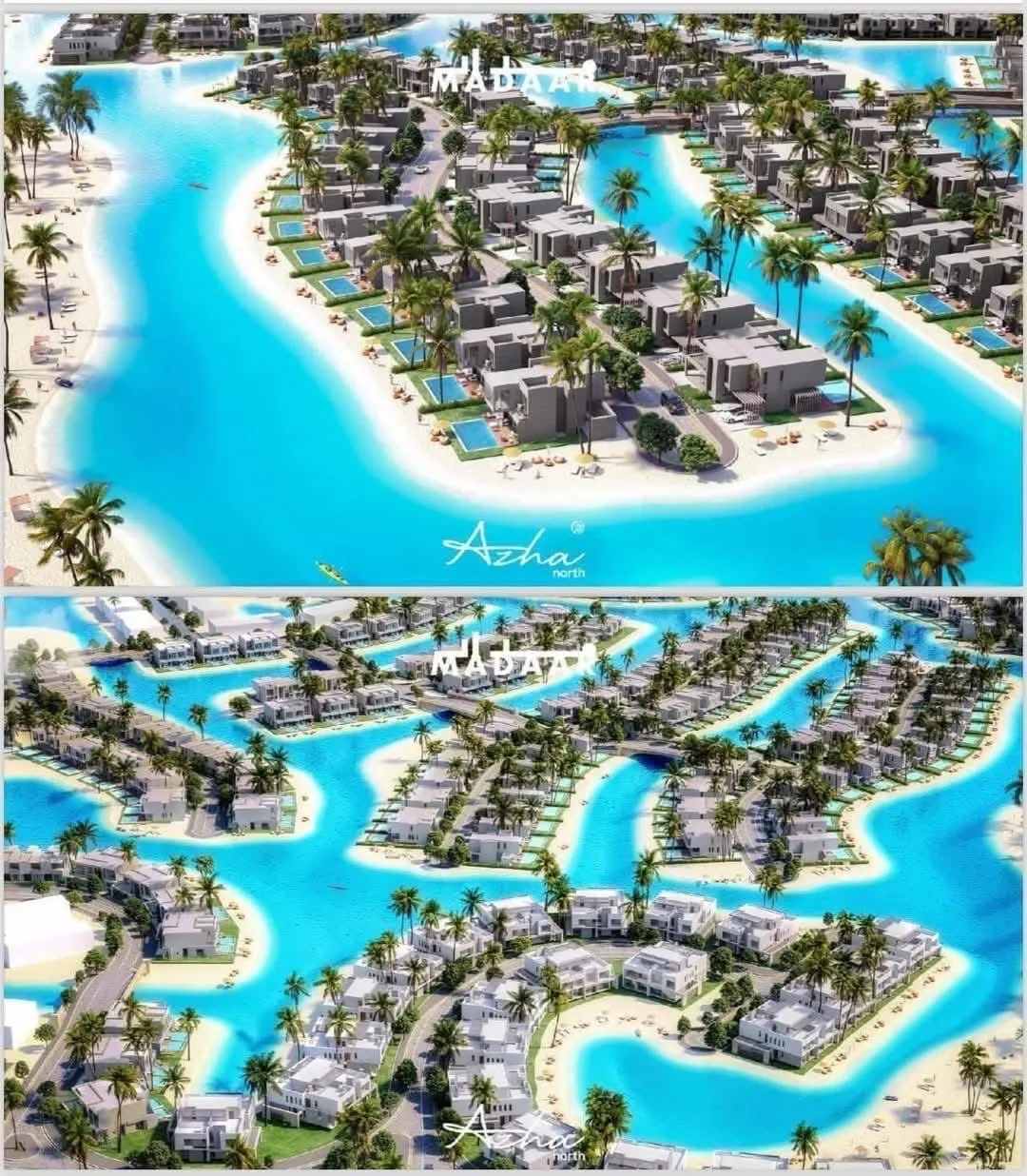 تاون هاوس للبيع في ازها الساحل الشمالي في رأس الحكمة بمساحة 0 م² تتكون من 3 غرف