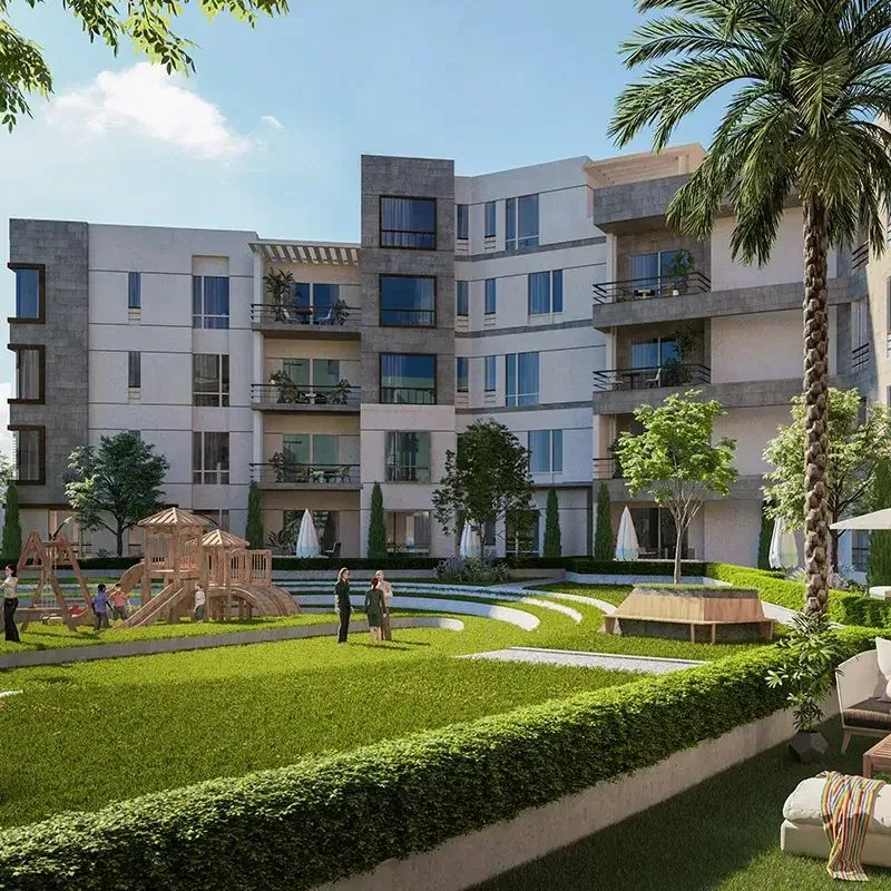 Apartment for sale in Axis X Iwan in 6th of October City of 89 m² with 1 bedrooms