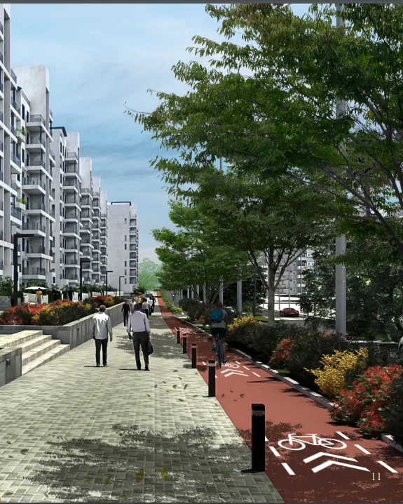 شقة للبيع في داون تاون العلمين الجديدة في العلمين بمساحة 157 م² تتكون من 2 غرف