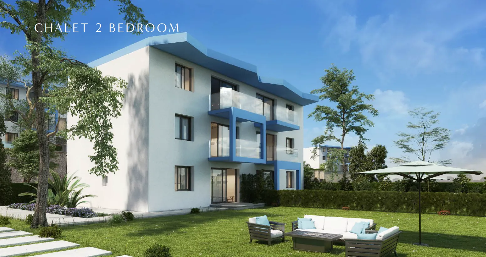 شاليه للبيع في المونت الجلالة في العين السخنة بمساحة 100 م² تتكون من 2 غرف