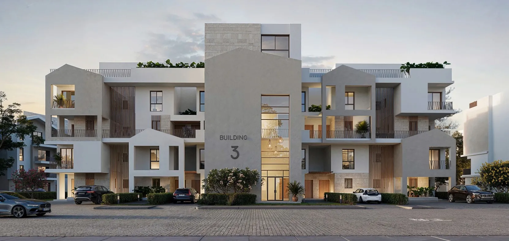 دوبلكس للبيع في كارميل زايد الجديدة في الشيخ زايد الجديدة بمساحة 198 م² تتكون من 3 غرف