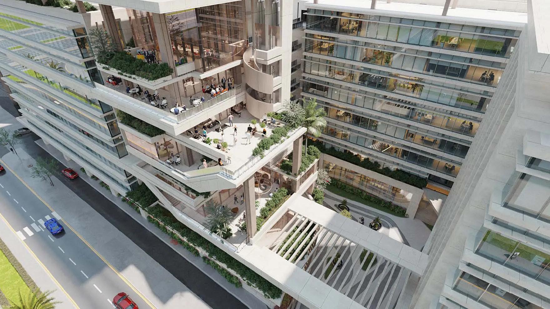 مكتب للبيع في باراجون 2 في العاصمة الإدارية الجديدة بمساحة 217 م² تتكون من 0 غرف