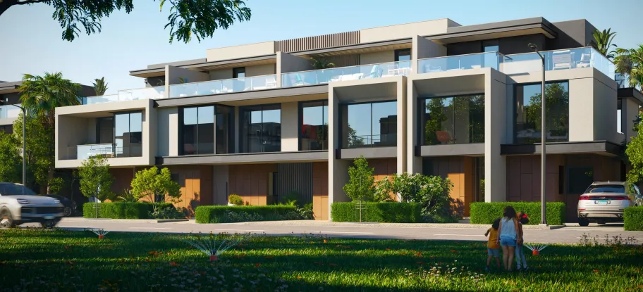 تاون هاوس للبيع في بي إكس في مدينة السادس من أكتوبر بمساحة 200 م² تتكون من 3 غرف