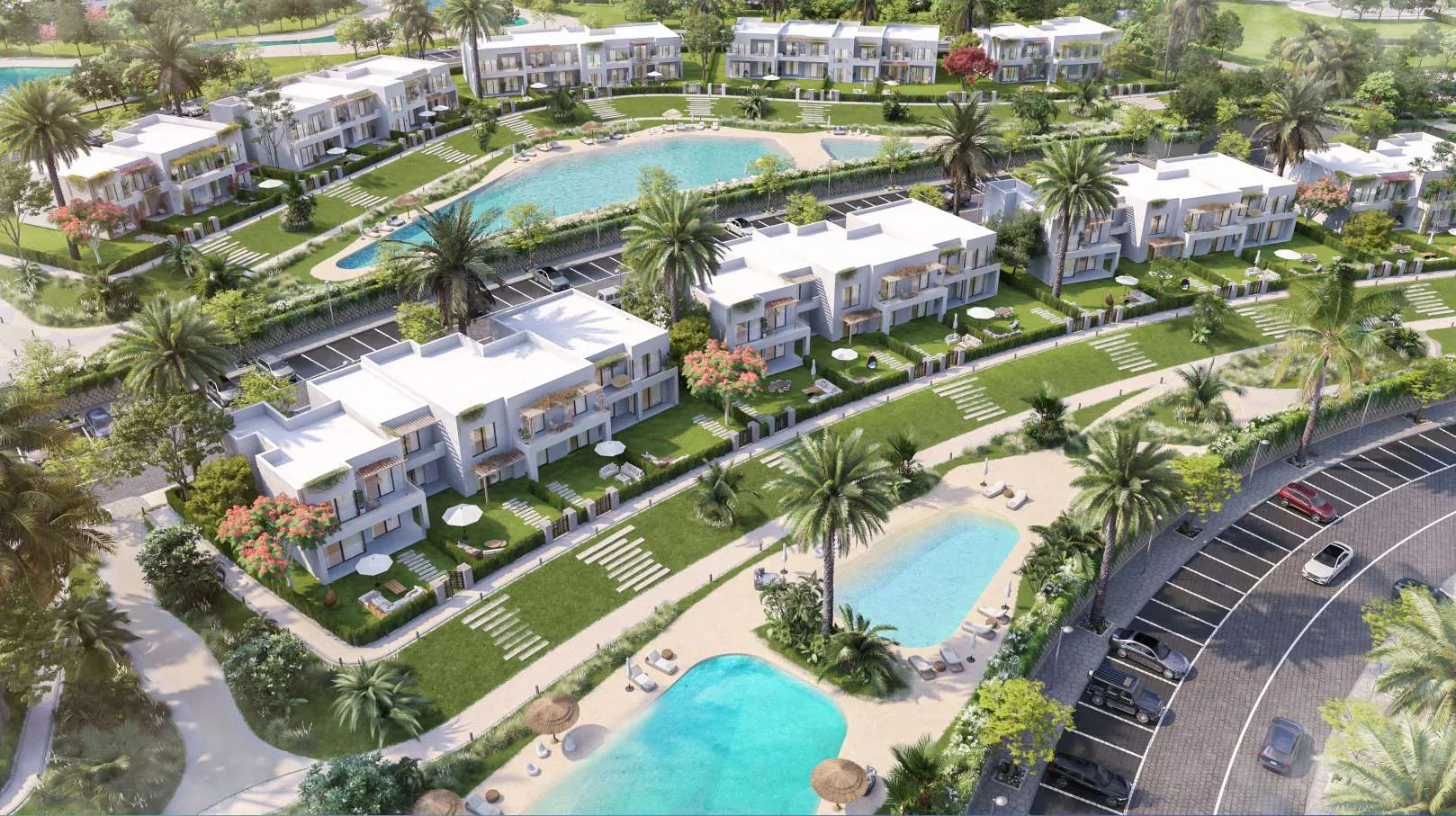 Chalet for sale in Hyde Park North - Seashore in Ras El Hekma of 100 m² with 2 bedrooms