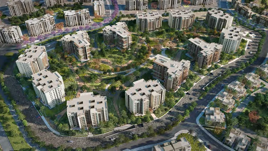 Apartment for sale in ZED East in 6th settlement of 121 m² with 2 bedrooms