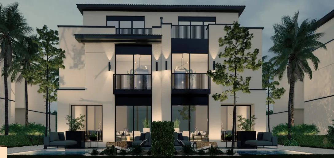 توين هاوس للبيع في ات ايست في مدينة المستقبل بمساحة 190 م² تتكون من 3 غرف