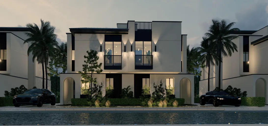 توين هاوس للبيع في ات ايست في مدينة المستقبل بمساحة 190 م² تتكون من 3 غرف