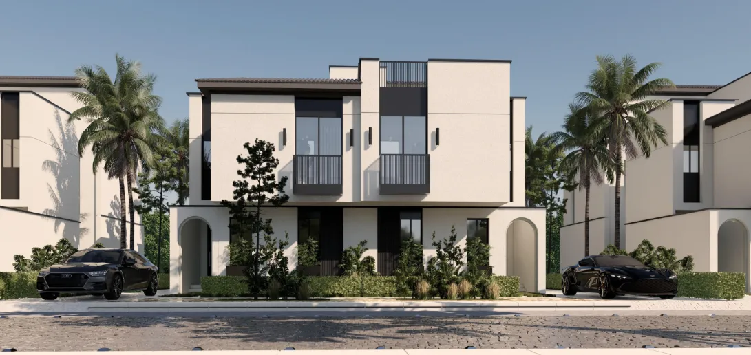 توين هاوس للبيع في ات ايست في مدينة المستقبل بمساحة 190 م² تتكون من 3 غرف