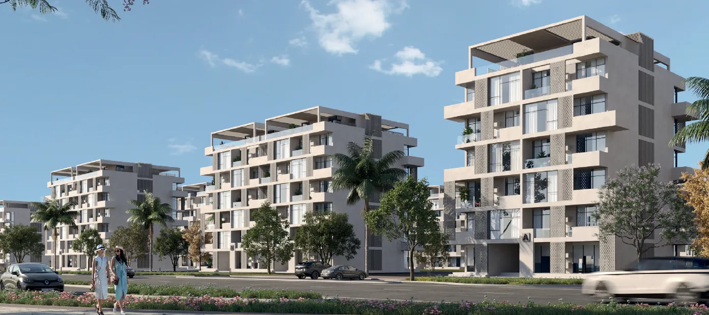 Apartment for sale in Mazarine in Al Alamein of 199 m² with 2 bedrooms