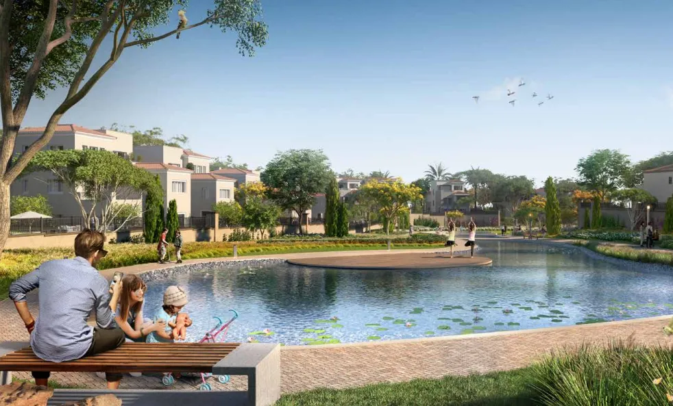 توين هاوس للبيع في أب تاون كايرو في مقطم بمساحة 229 م² تتكون من 3 غرف