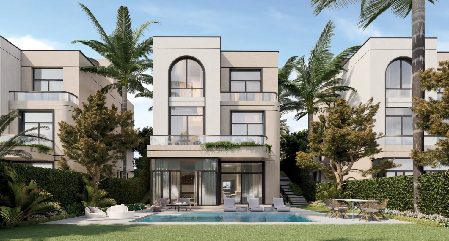 فيلا للبيع في في 40 في القاهرة الجديدة بمساحة 582 م² تتكون من 5 غرف