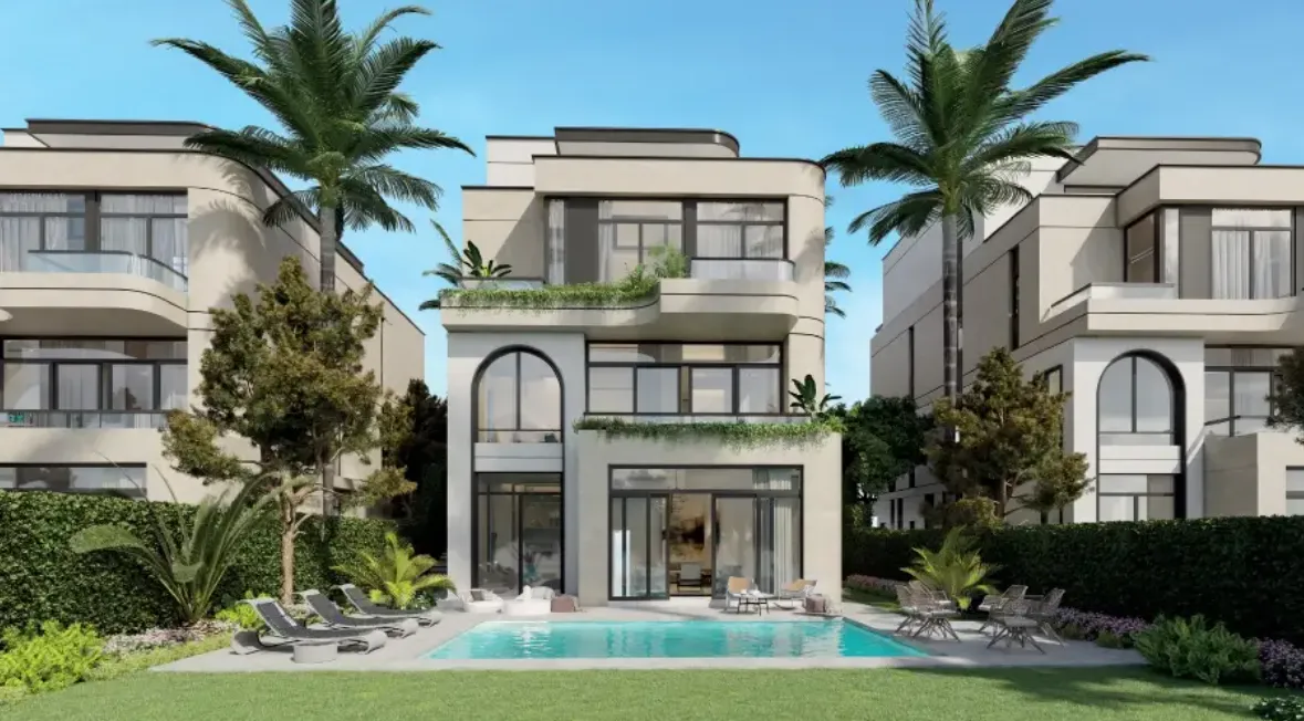 فيلا للبيع في في 40 في القاهرة الجديدة بمساحة 582 م² تتكون من 5 غرف