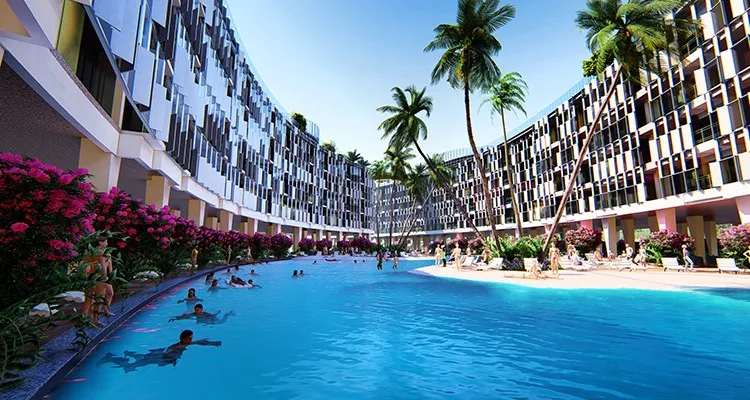 بنتهاوس للبيع في ليك فيو ريزيدنس في جولدن سكوير بمساحة 280 م² تتكون من 4 غرف