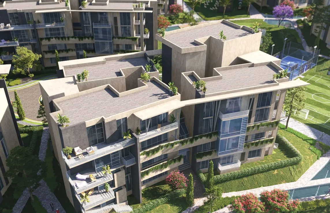 Apartment for sale in Leaves in 6th of October City of 105 m² with 2 bedrooms