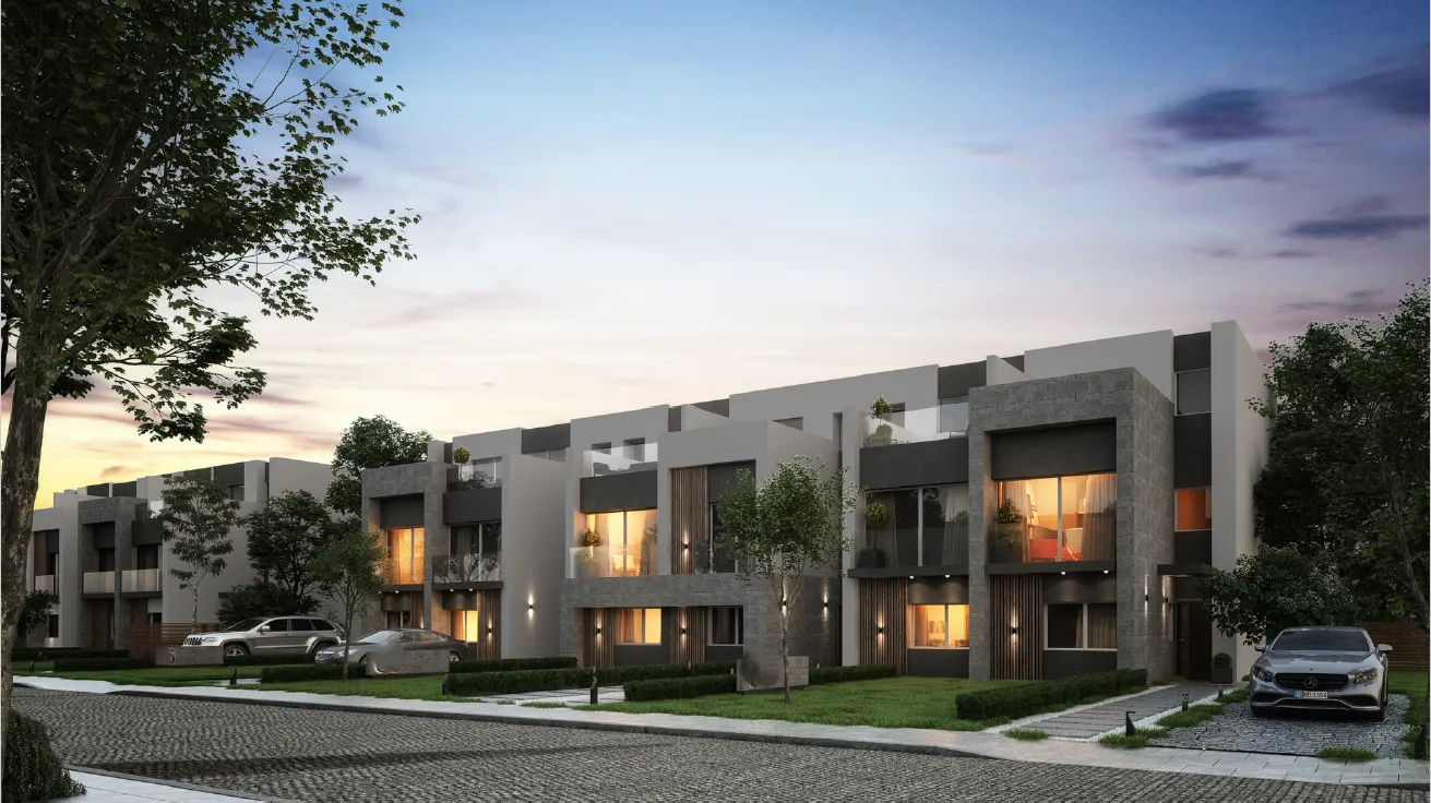 Townhouse for sale in The City of Odyssia in Mostakbal City of 196 m² with 3 bedrooms