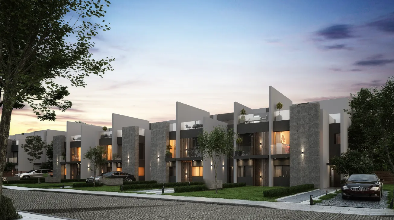 Townhouse for sale in The City of Odyssia in Mostakbal City of 196 m² with 3 bedrooms