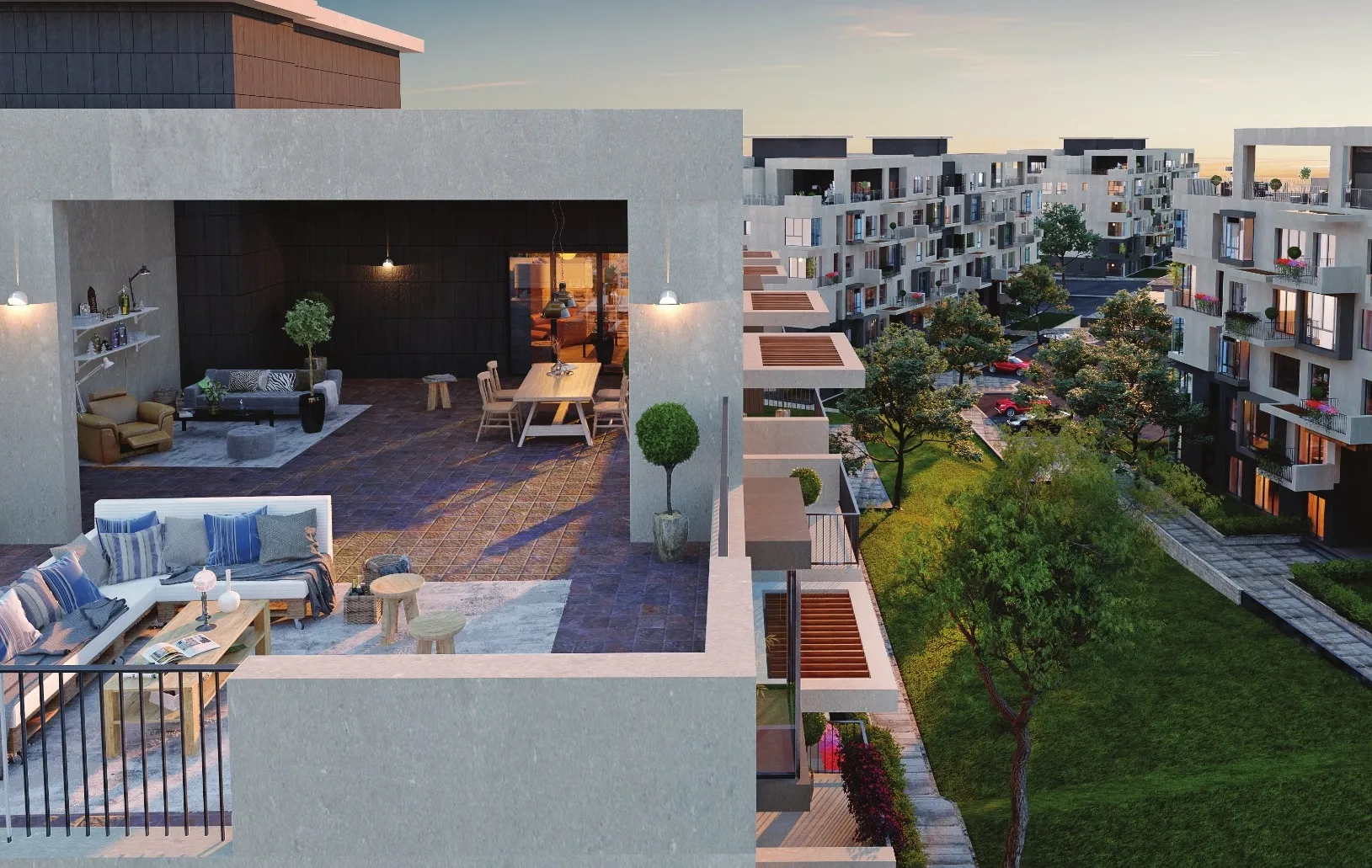 شقة للبيع في ايست تاون ريزيدنس في القاهرة الجديدة بمساحة 0 م² تتكون من 3 غرف