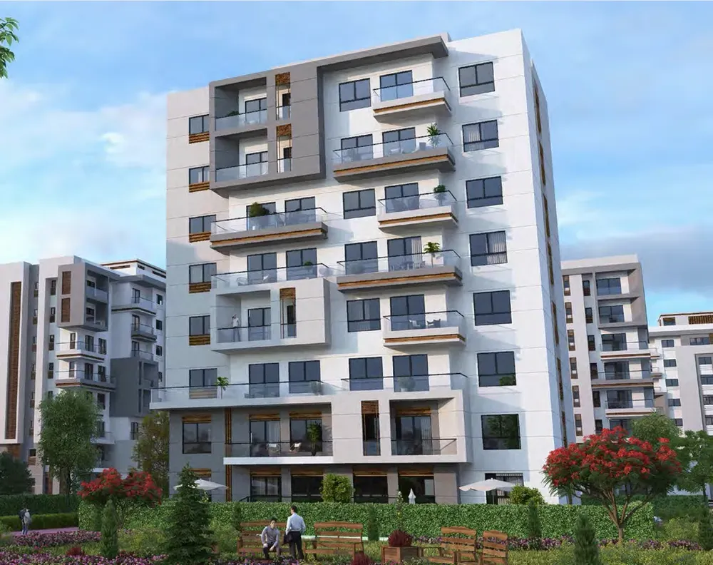 Apartment for sale in Bleu Vert in New Capital City of 164 m² with 3 bedrooms