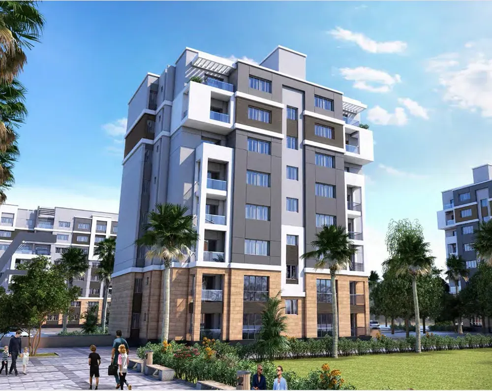 Apartment for sale in Bleu Vert in New Capital City of 164 m² with 3 bedrooms
