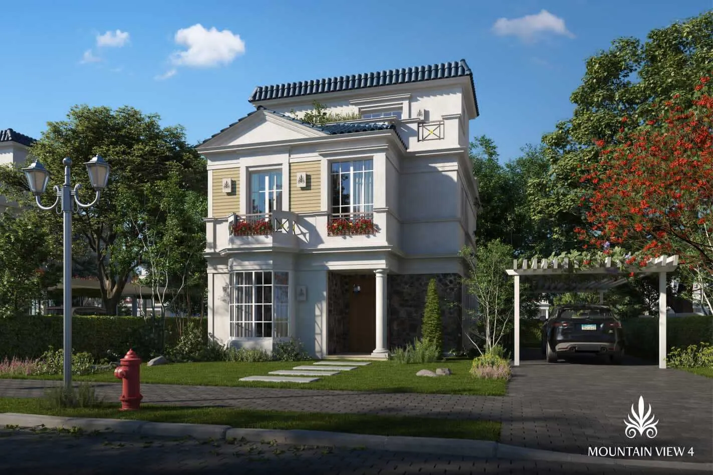 فيلا للبيع في ماونتن فيو 4 في مدينة السادس من أكتوبر بمساحة 0 م² تتكون من 3 غرف