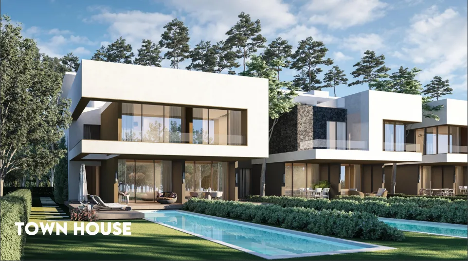 Townhouse for sale in Il Bosco New Capital in New Capital City of 0 m² with 3 bedrooms