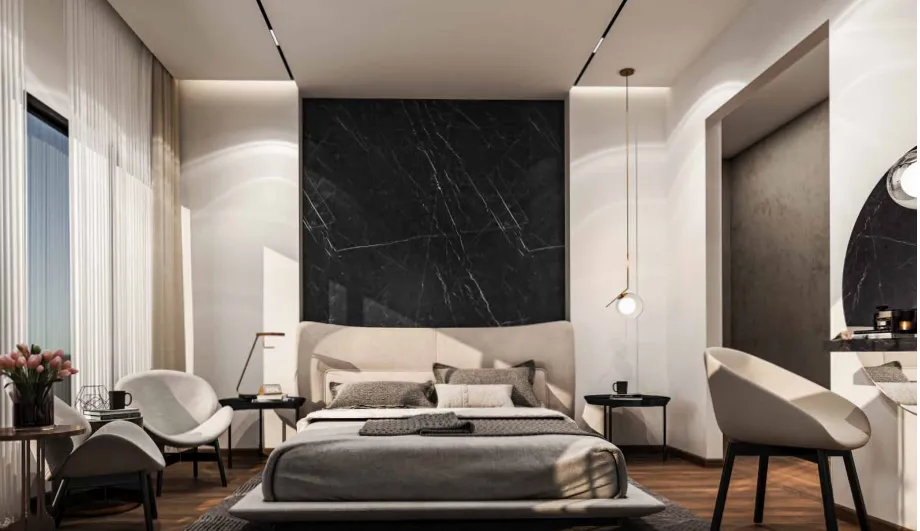 Serviced Apartment for sale in Al Jazi First Marriott Residences in North Investors of 0 m² with 3 bedrooms