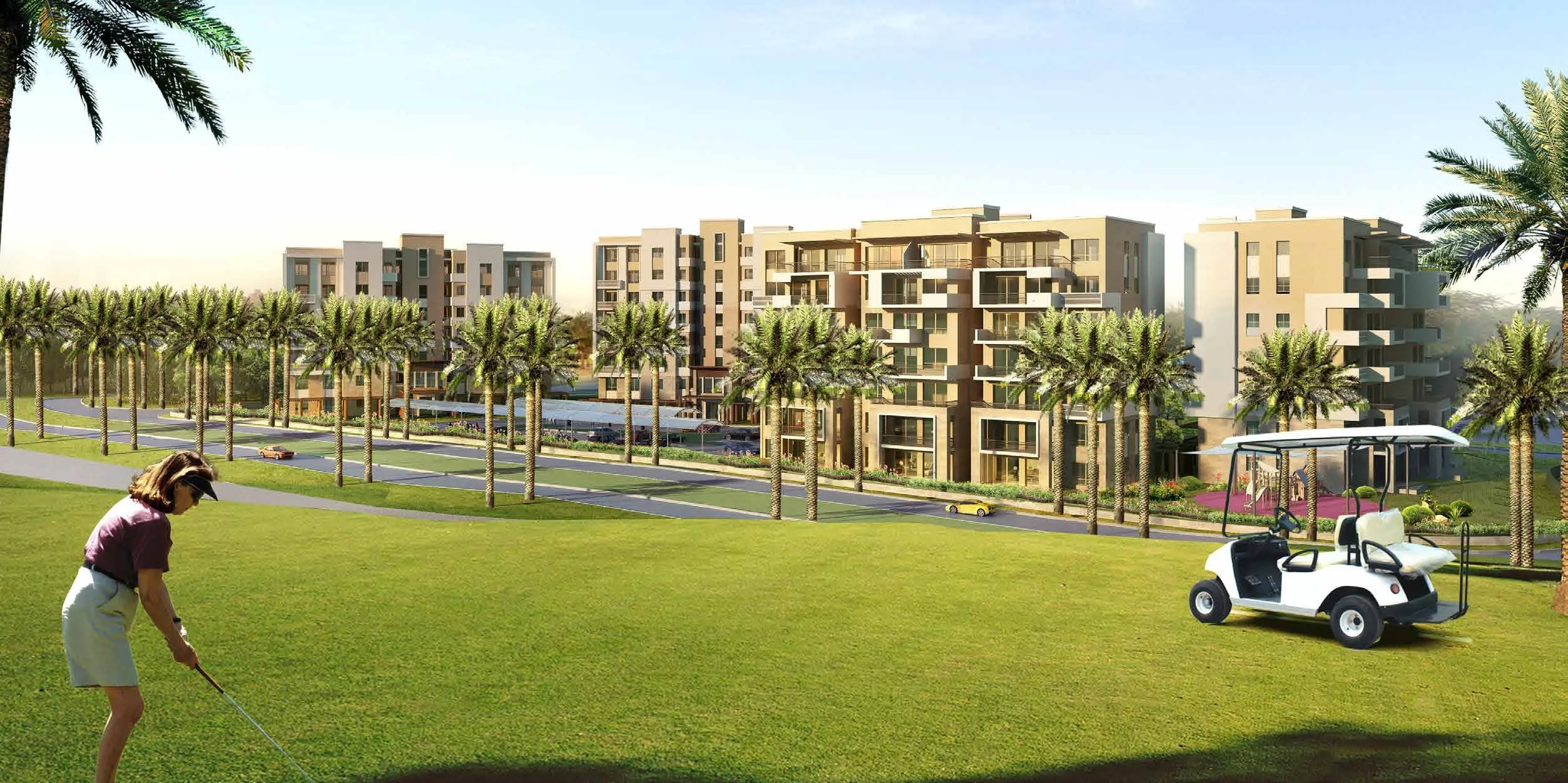 شقة للبيع في أب تاون كايرو في مقطم بمساحة 0 م² تتكون من 2 غرف