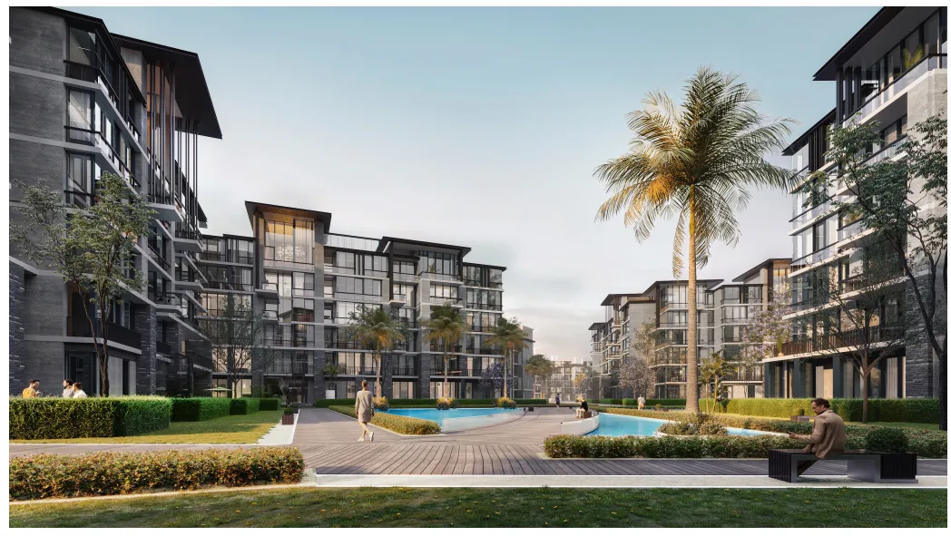 شقة للبيع في ذا فيو وتر واي في اللوتس بمساحة 0 م² تتكون من 2 غرف