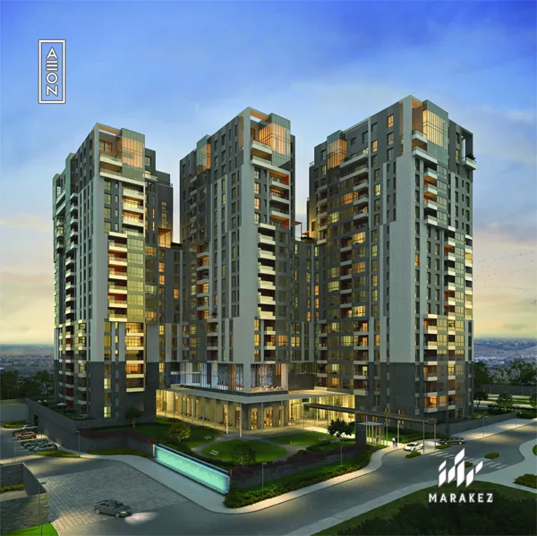 شقة للبيع في أبراج أيون في مدينة السادس من أكتوبر بمساحة 0 م² تتكون من 1 غرف