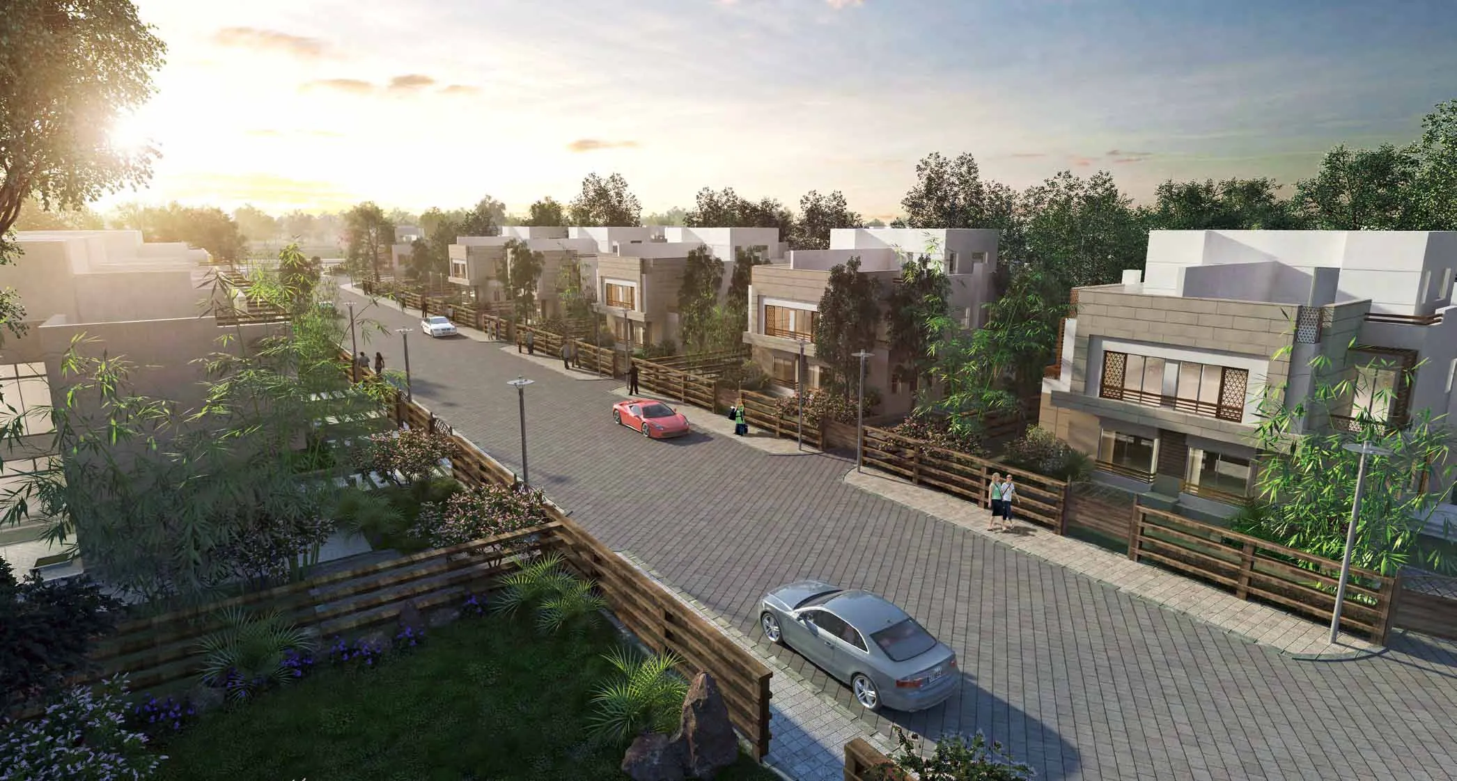 توين هاوس للبيع في أتريو في الشيخ زايد بمساحة 0 م² تتكون من 3 غرف