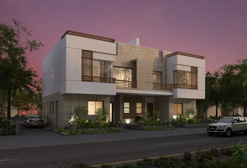 توين هاوس للبيع في أتريو في الشيخ زايد بمساحة 0 م² تتكون من 3 غرف