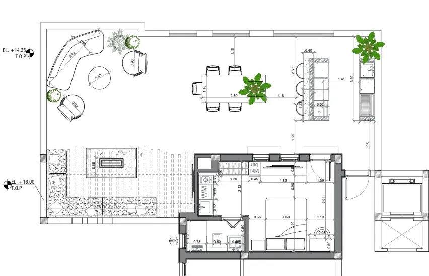 Studio for sale in Westown Residences in El Sheikh Zayed of 0 m² with 1 bedrooms