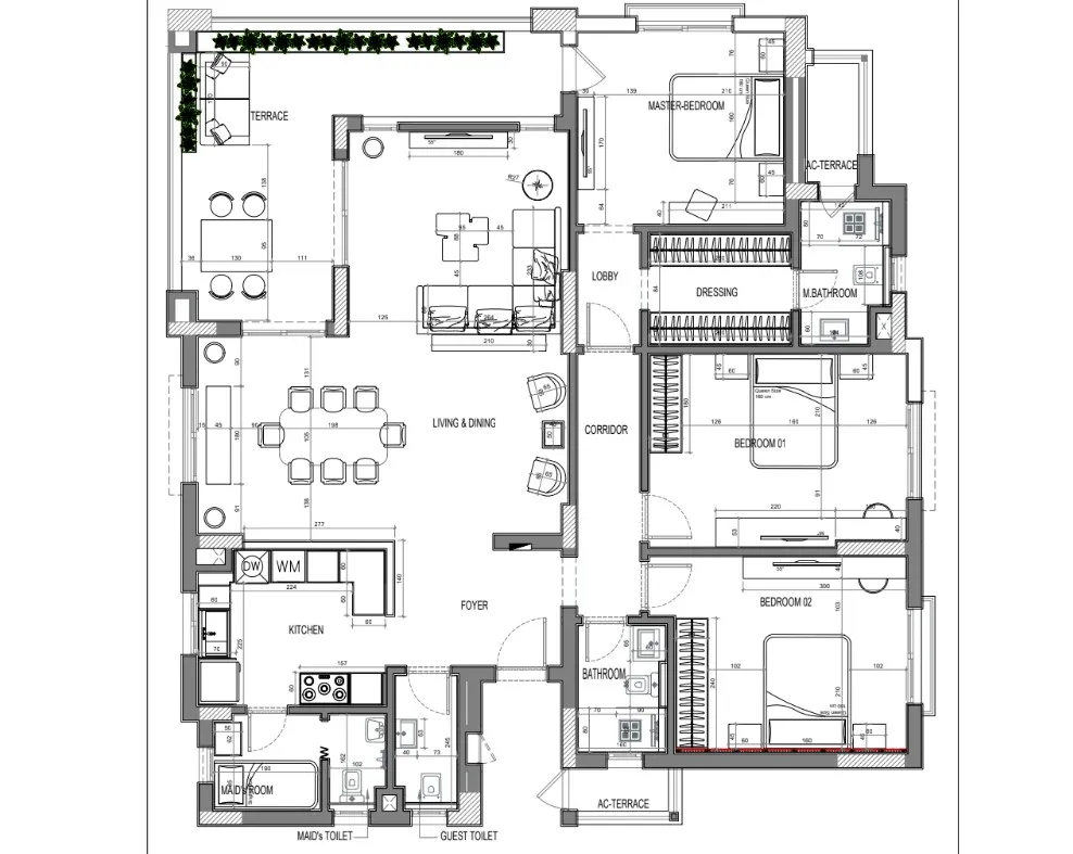 شقة للبيع في ديستريكت 5 في جنوب القاهرة الجديدة بمساحة 0 م² تتكون من 3 غرف